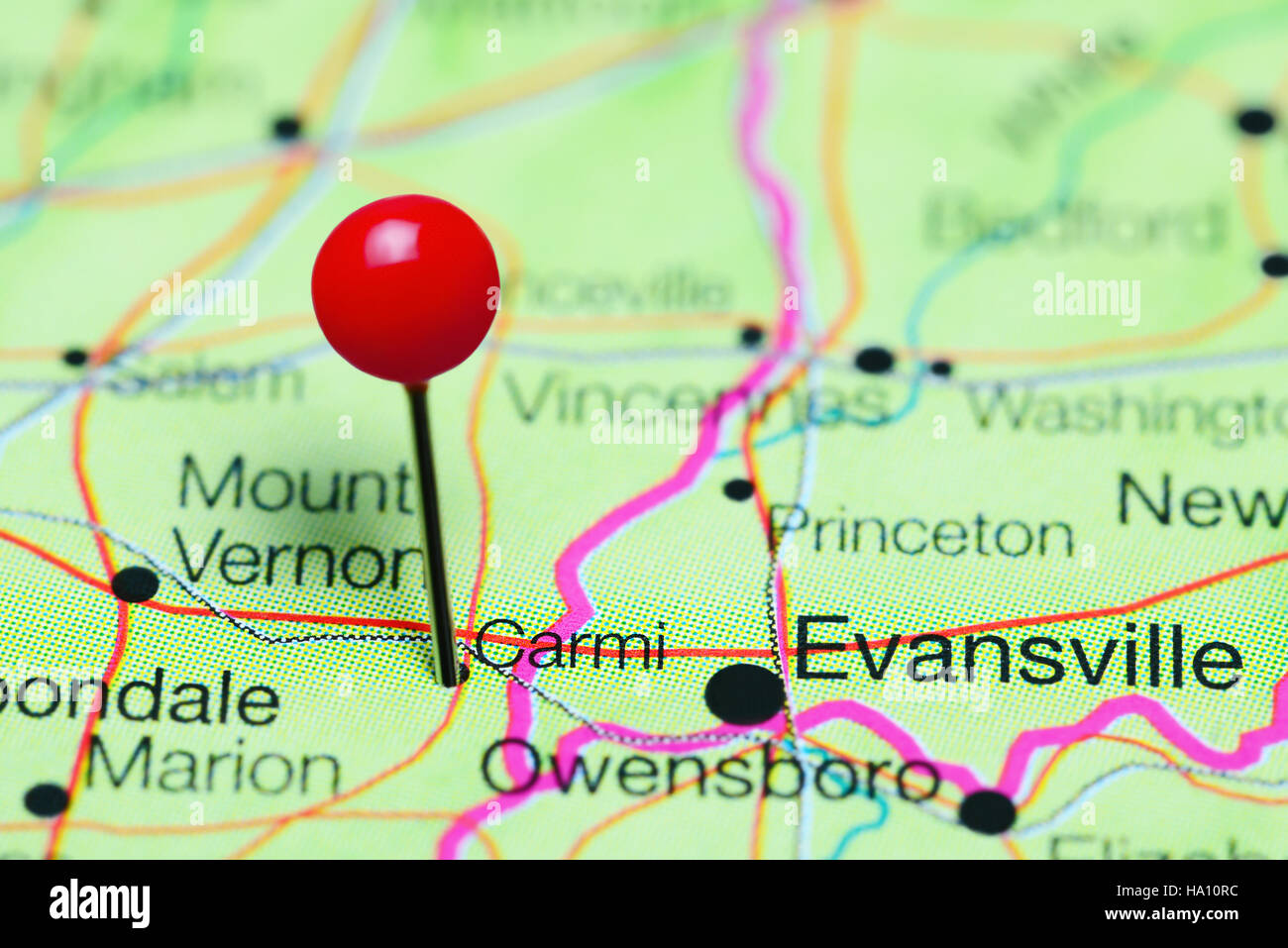 Map of carmi hires stock photography and images Alamy