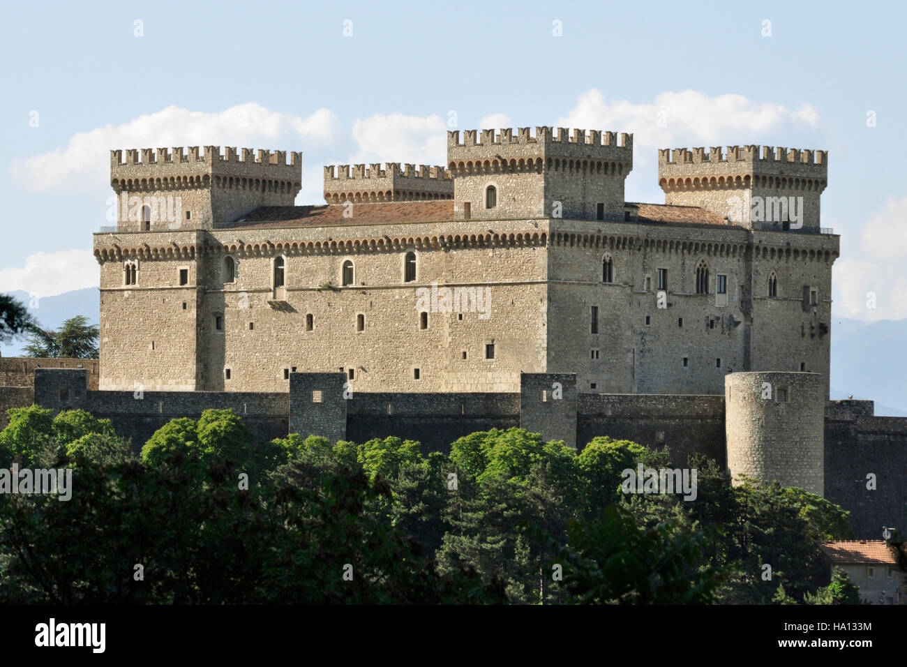 The site of the castle of Celano in Abruzzo Stock Photo - Alamy