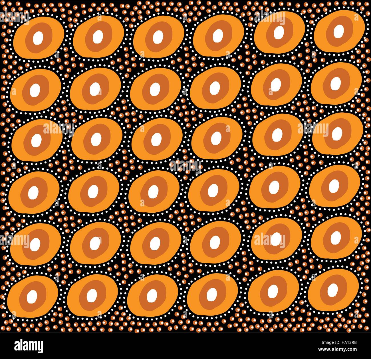 Illustration based on aboriginal style of dot pattern Stock Vector ...