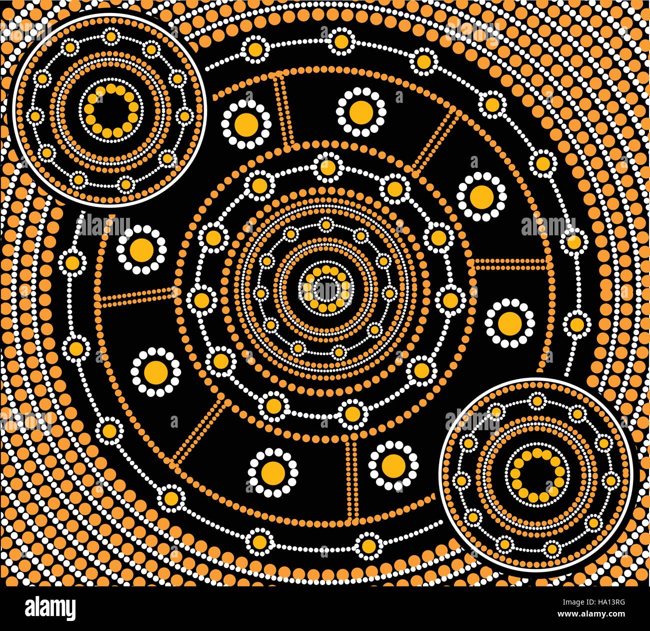 Aboriginal artist dot painting hi-res stock photography and images - Alamy