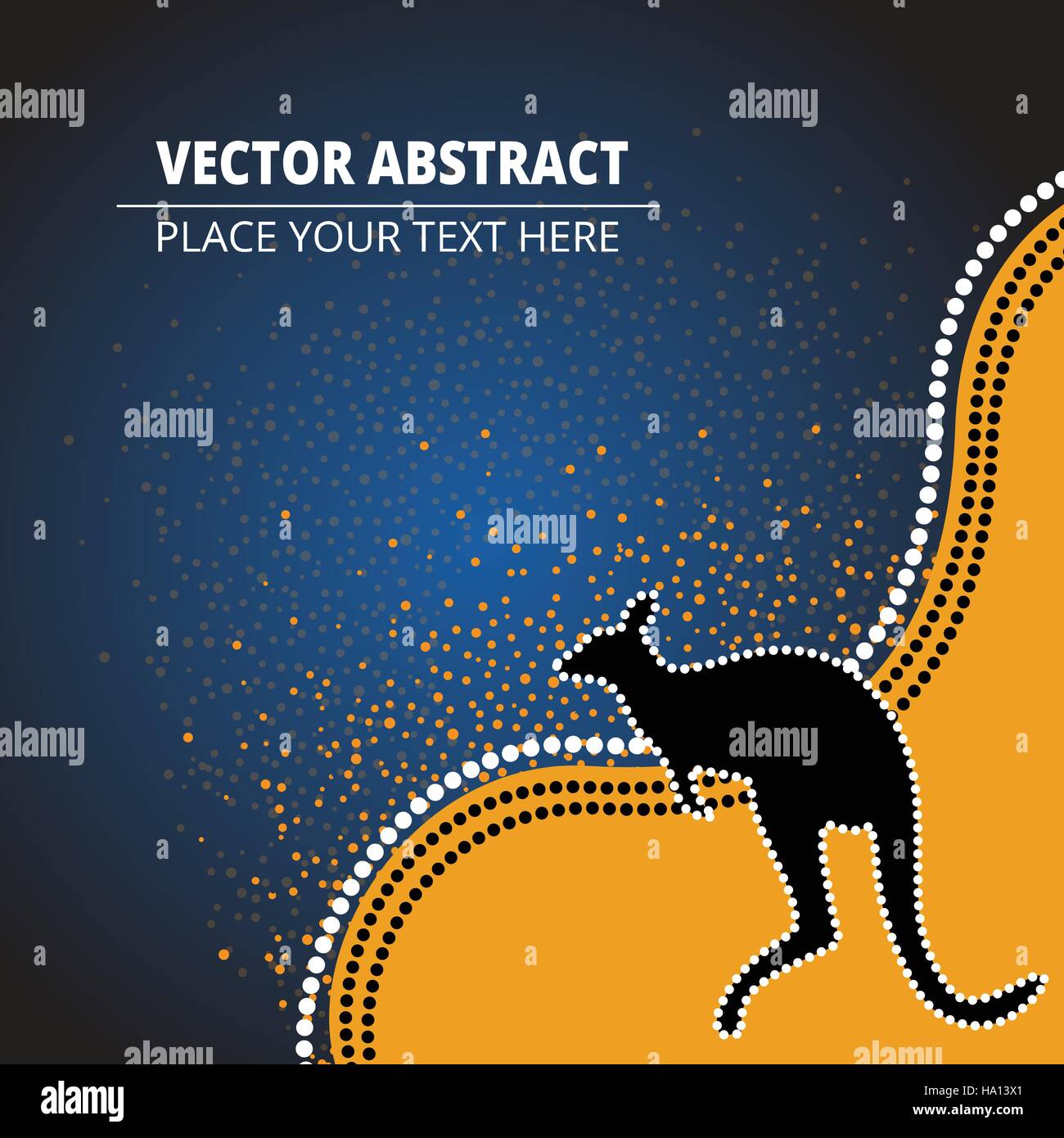 Aboriginal art. Vector Banner with text Stock Vector Image & Art - Alamy