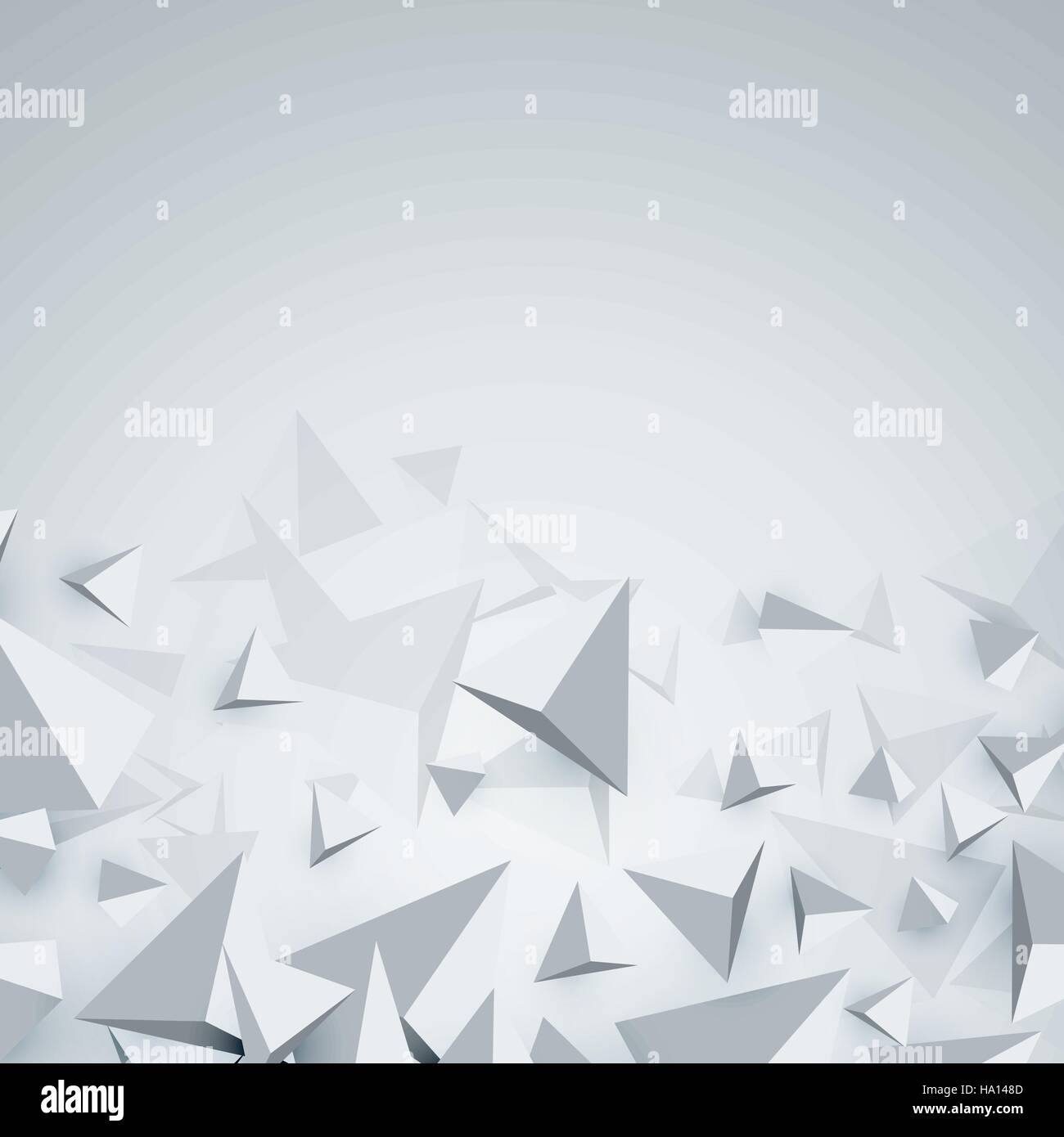 White background with 3d geometric shapes. 3d polygons Stock Vector ...