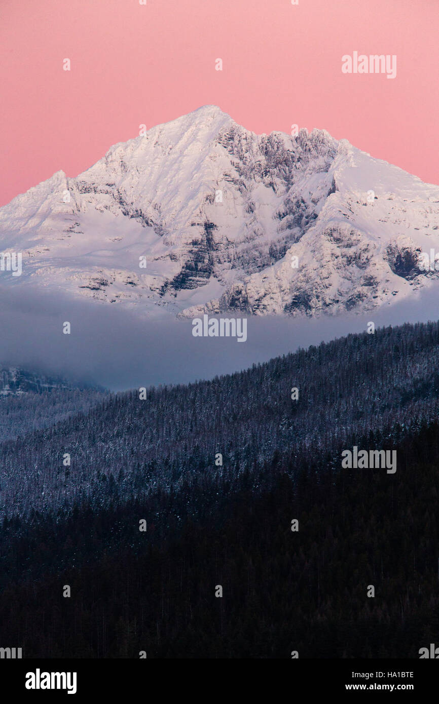 glaciernps 23144447484 Gunsight Mountain Post Sunset Stock Photo