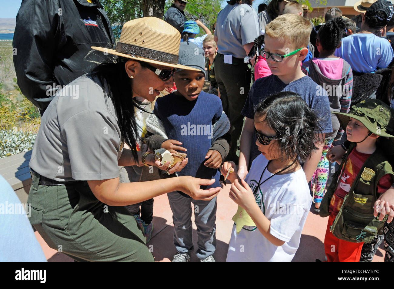 lakemeadnra 26717707095 National Junior Ranger Day at Lake Mead Stock Photo