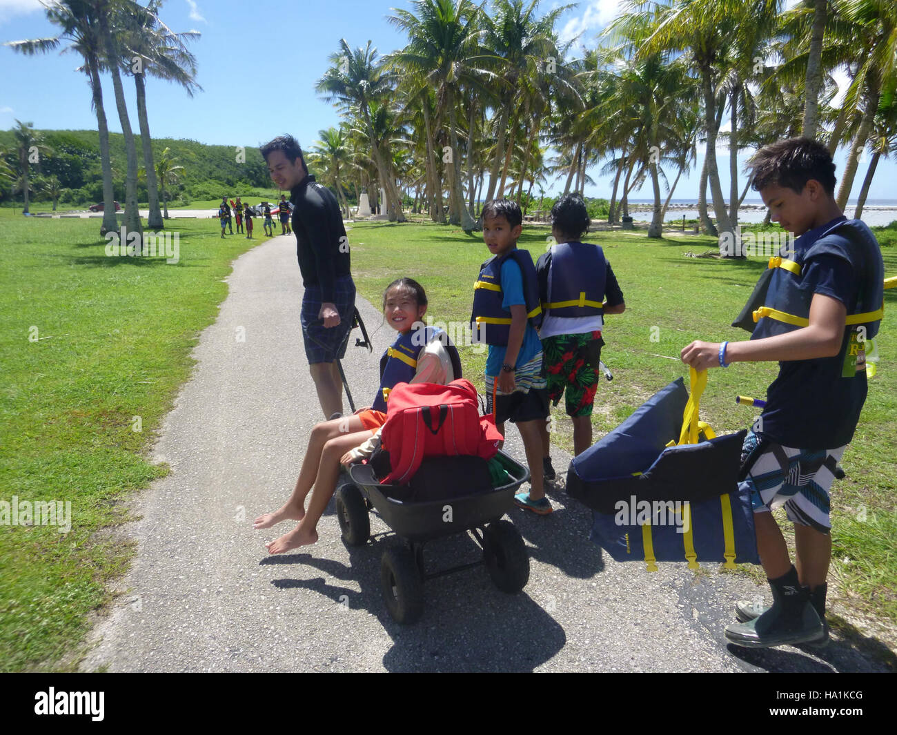 This image depicts a historical moment from the Pacific theater during ...