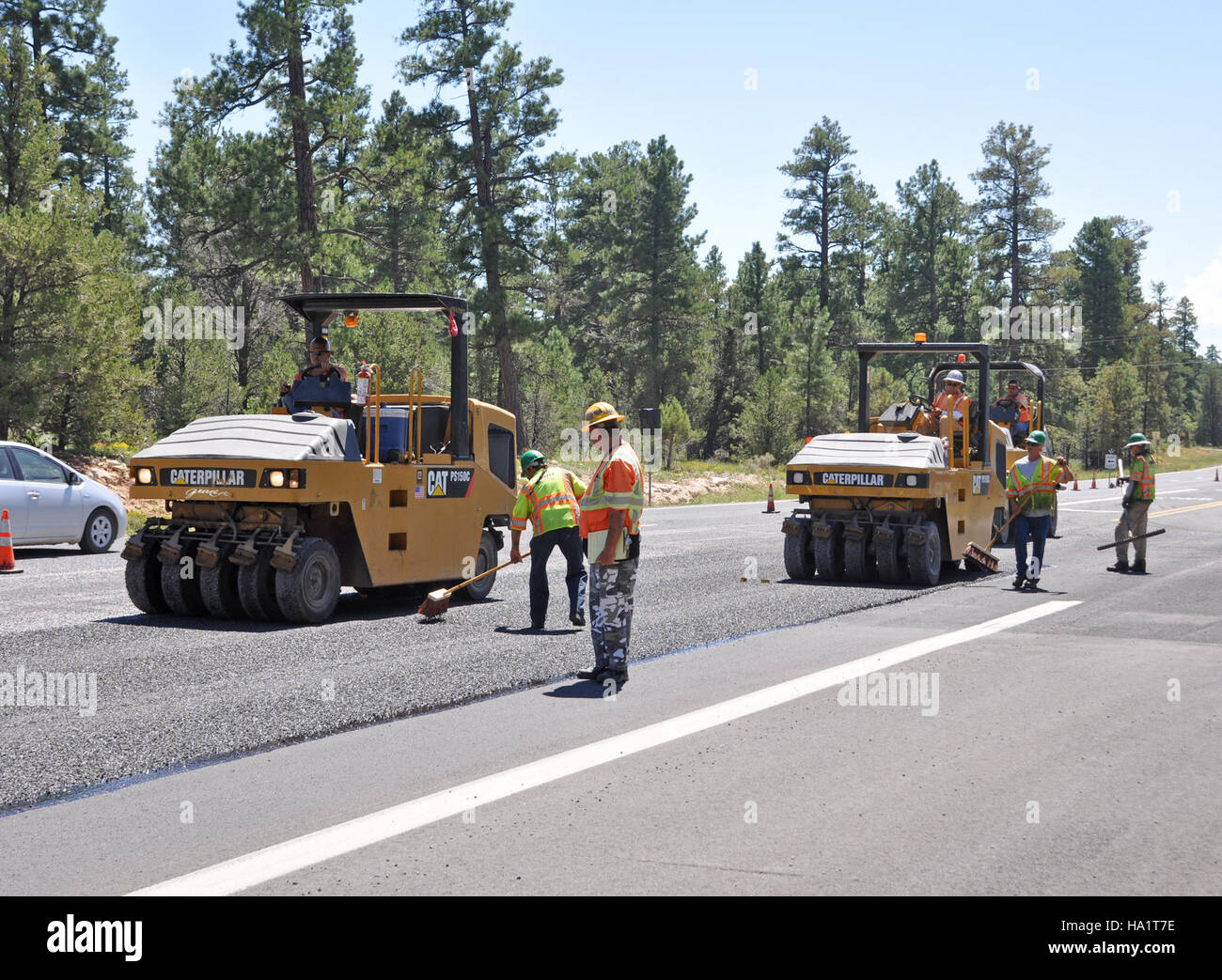 The Grand Canyon National Park undertakes roadwork at the South ...
