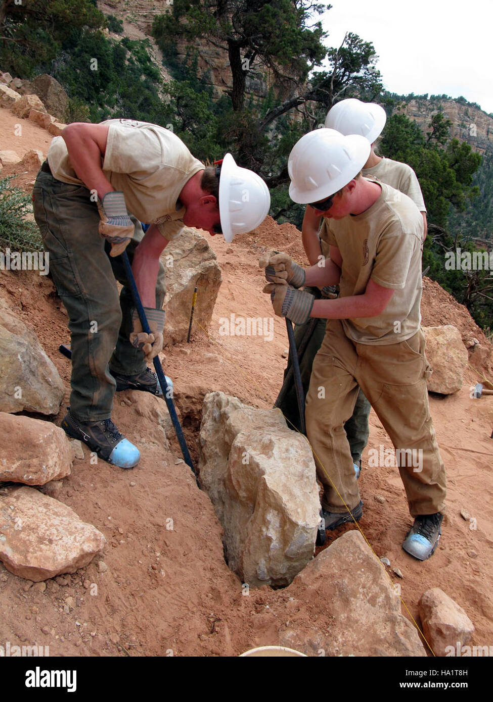 The Grand Canyon National Park undertakes a rehabilitation project on ...