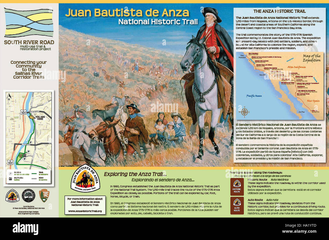 The Anza Trail, a historic route used by Juan Bautista de Anza in the