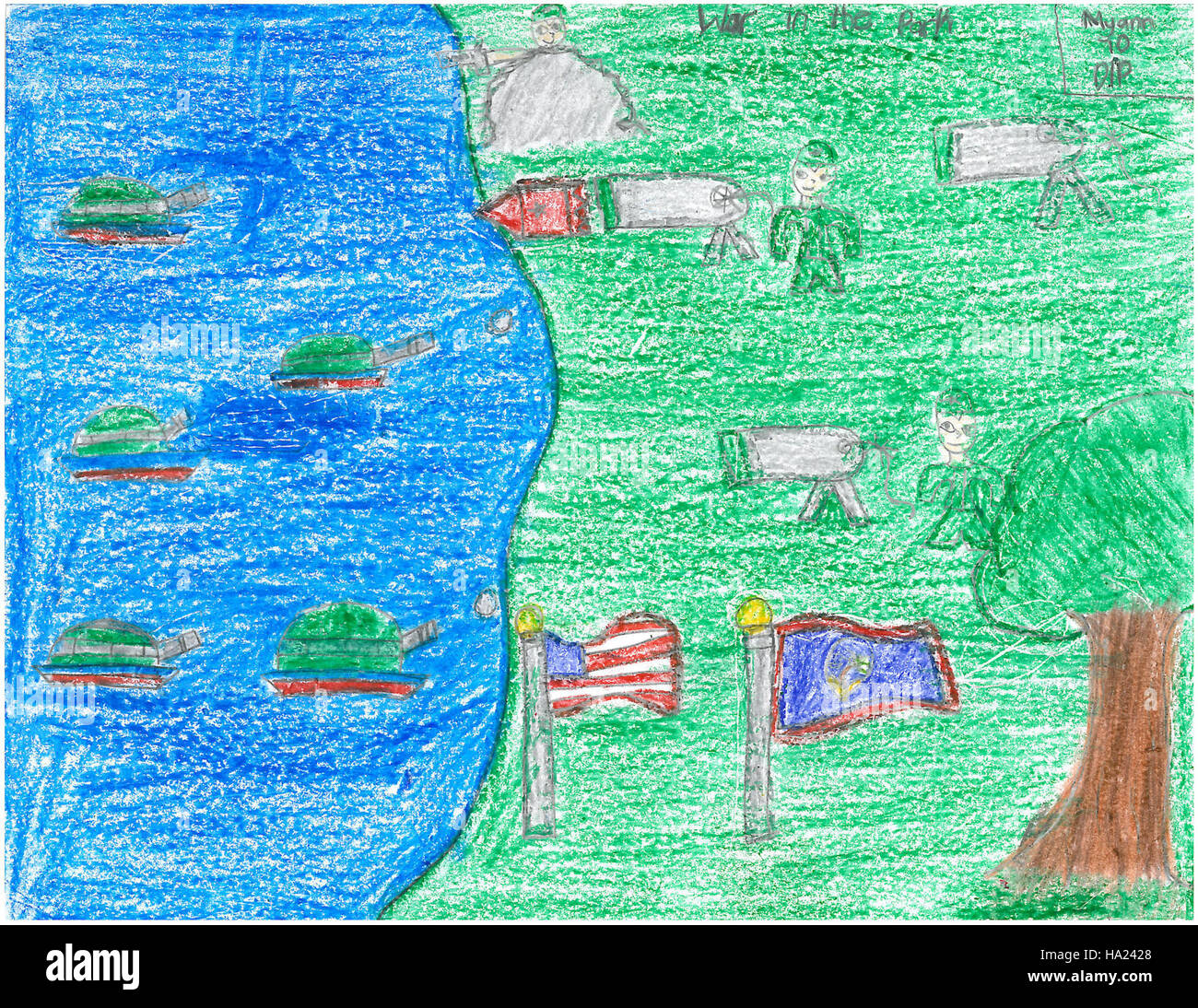 A World War II-era image from the War in the Pacific National ...