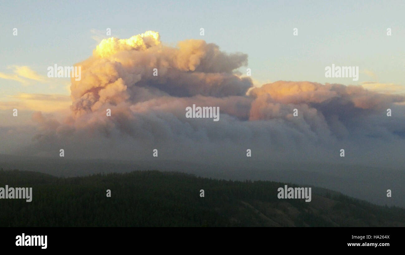 Firefighters Respond To A Wildfire In Washington State Highlighting