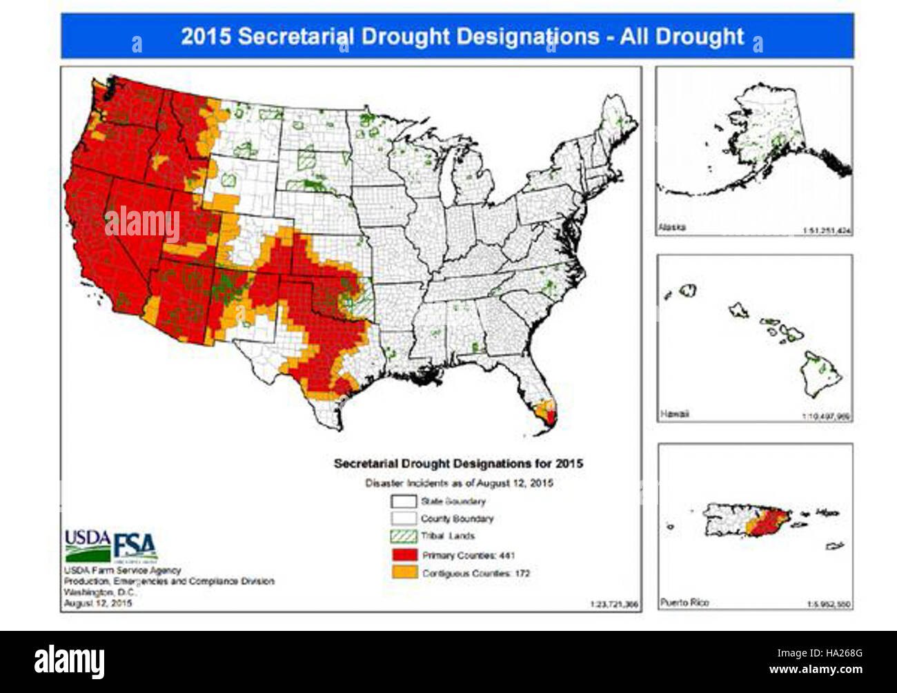 The USDA Drought map provides critical data on drought conditions ...