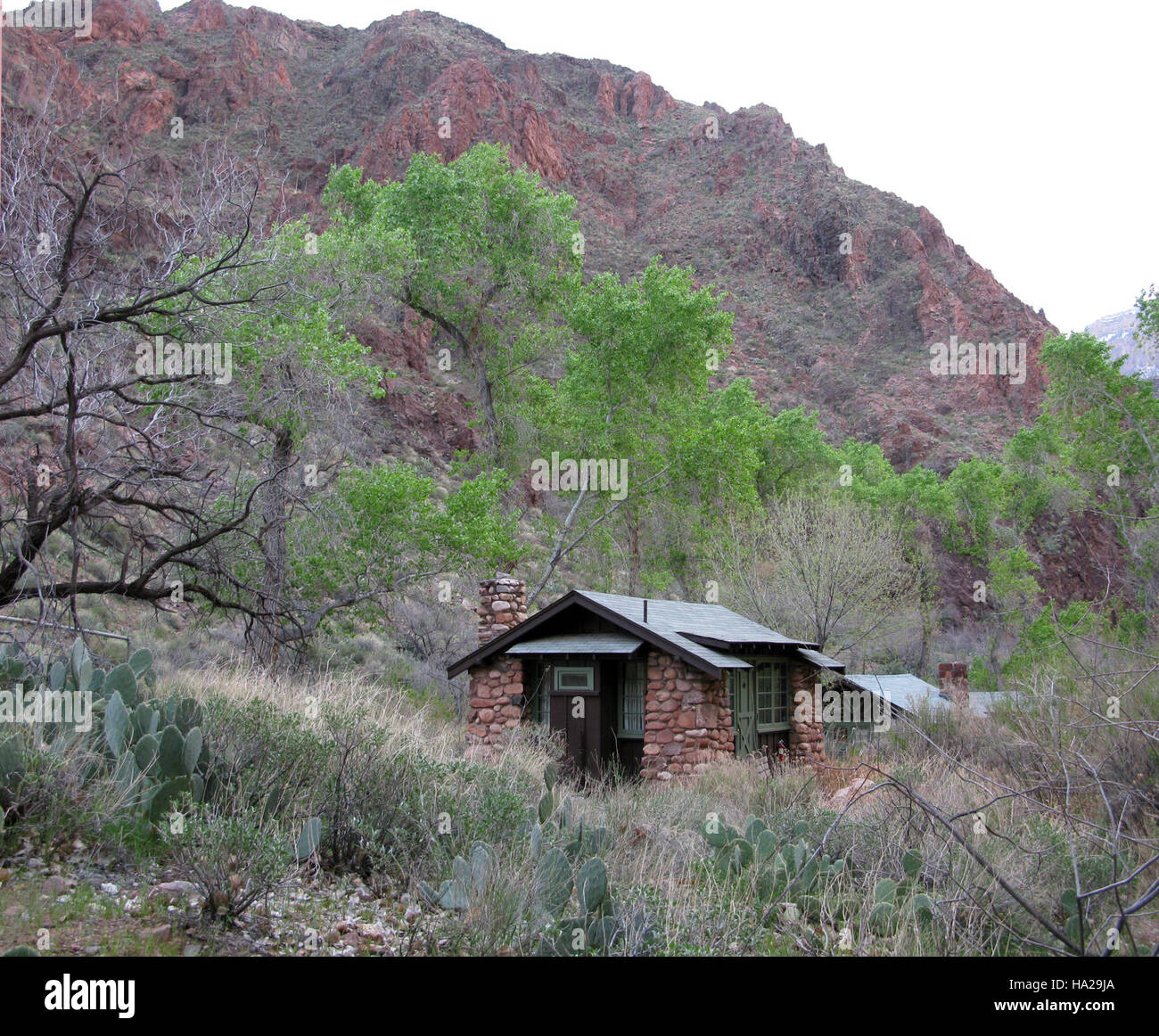 Grand Canyon Phantom Ranch Cabins High Resolution Stock Photography and ...