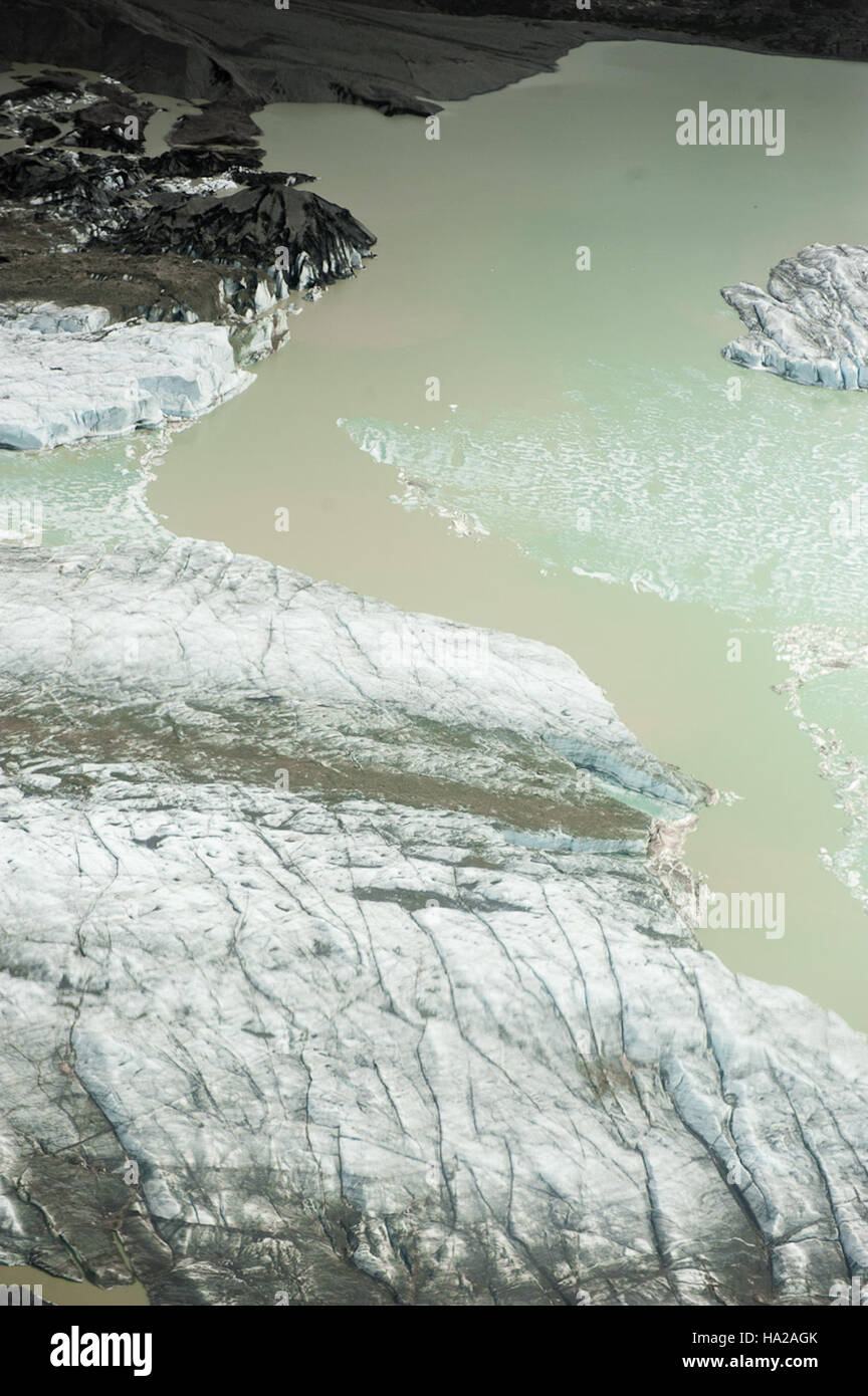An aerial view of Wrangell-St. Elias National Park & Preserve, Alaska ...