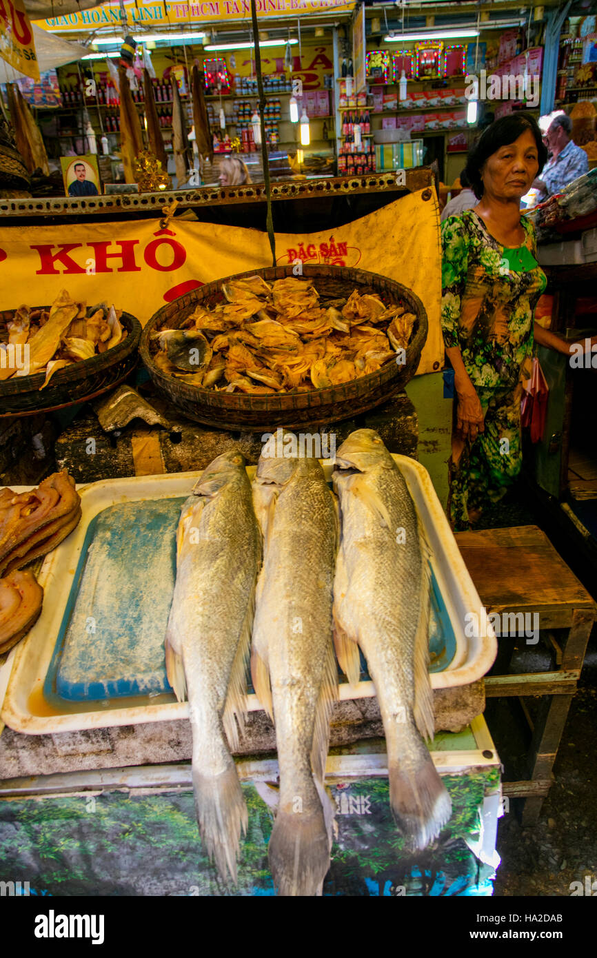 Market, Chau Doc, Vietnam, Asia Stock Photo