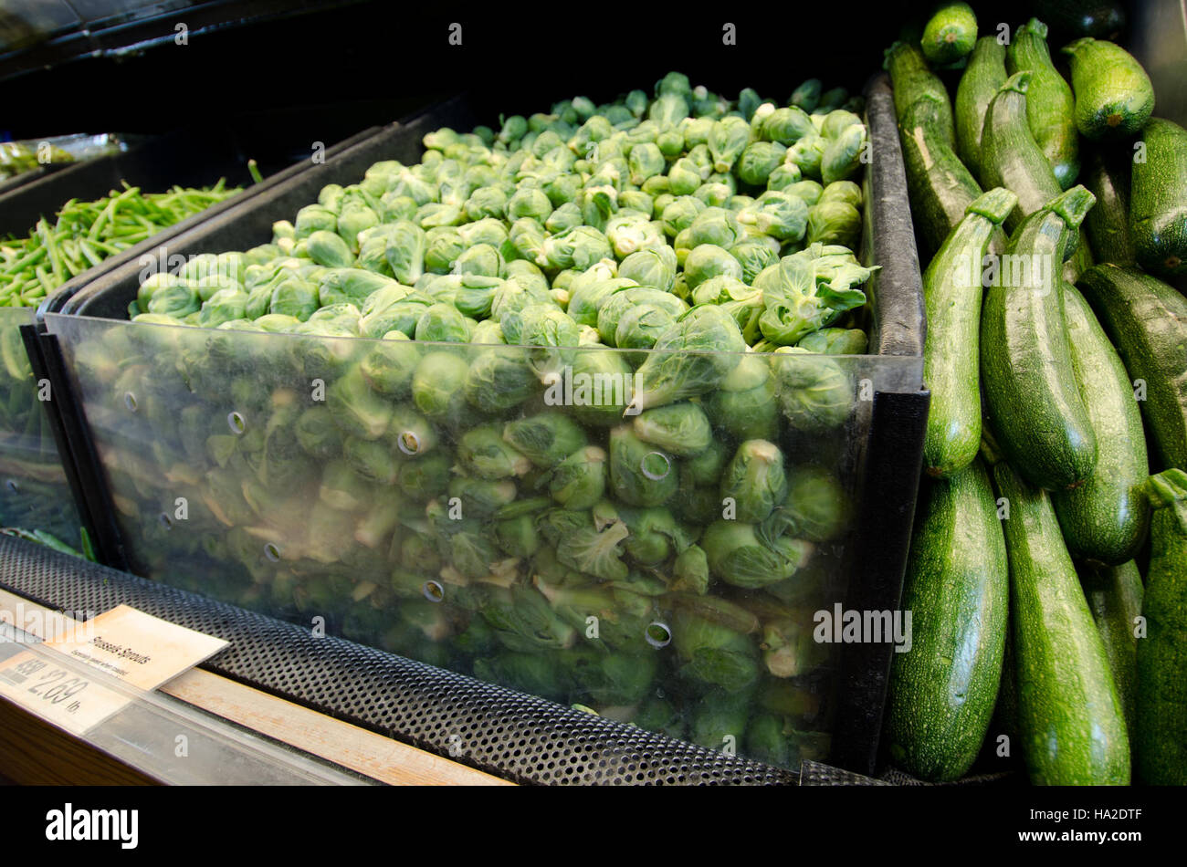 CNPP Grocery store brussel sprouts fruit green beans produce squash