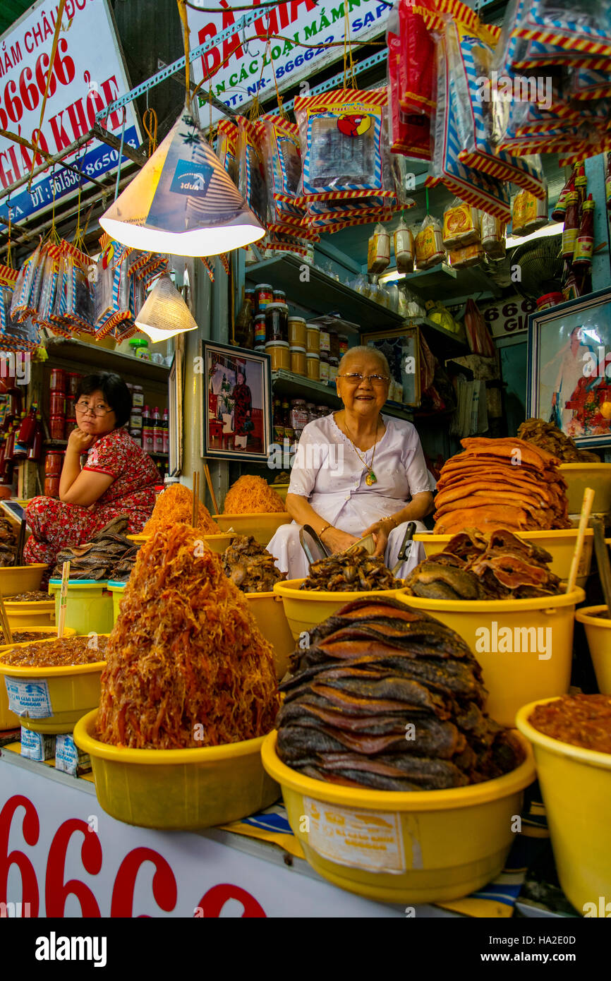 Market, Chau Doc, Vietnam, Asia Stock Photo