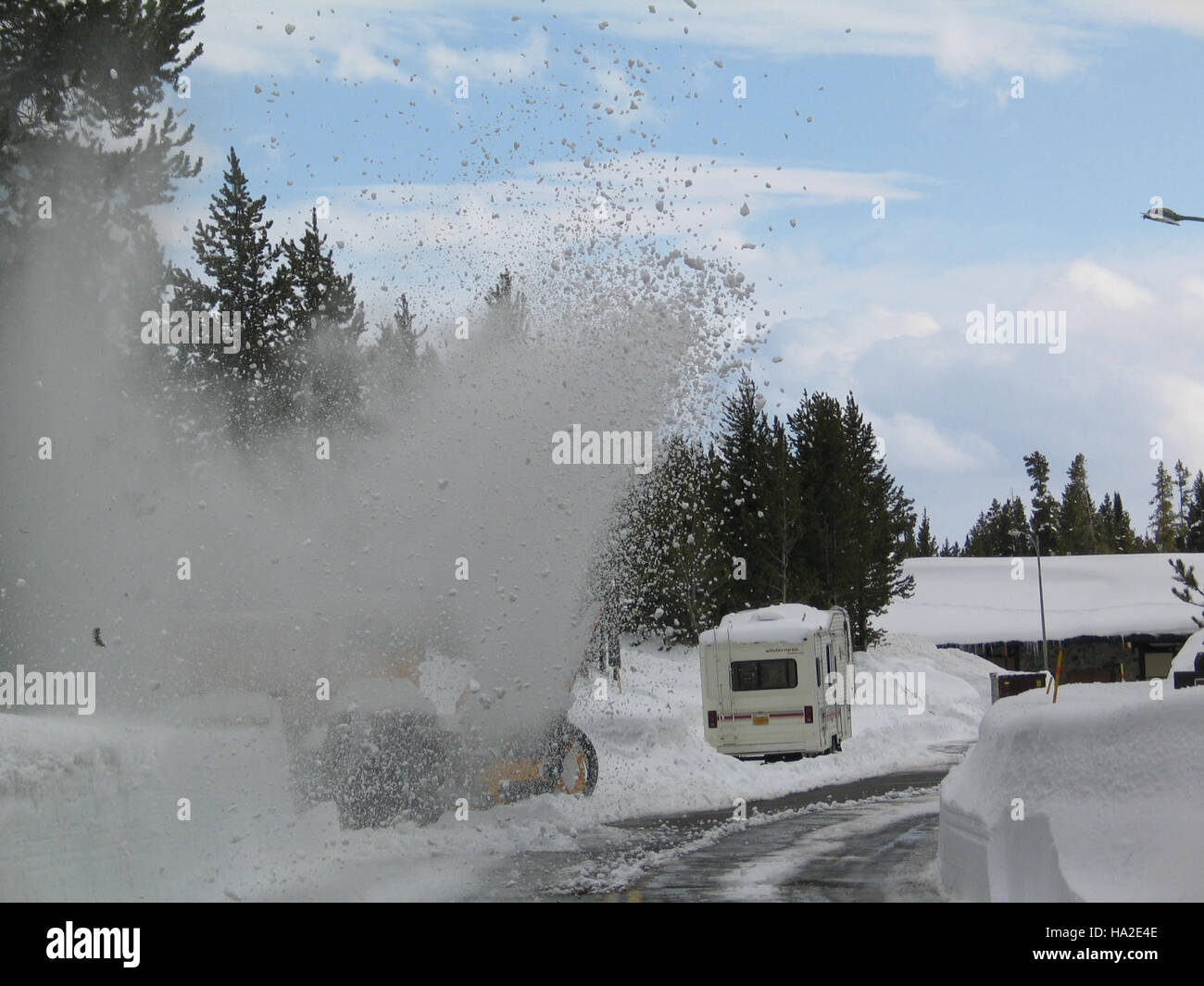 yellowstone Canyon Visitor Center Stock Photo Alamy