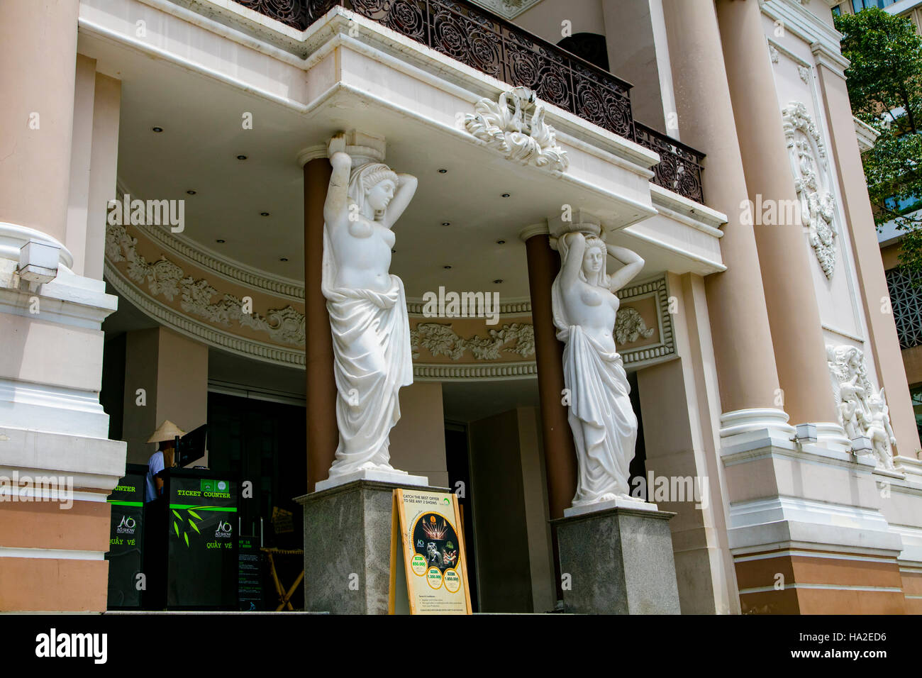 Opera House, Saigon, Vietnam, Asia Stock Photo