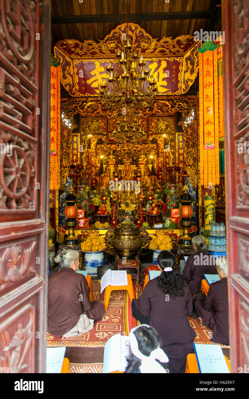 Chua Mot Cot, Buddhist Temple, Hanoi, Vietnam, Asia Stock Photo