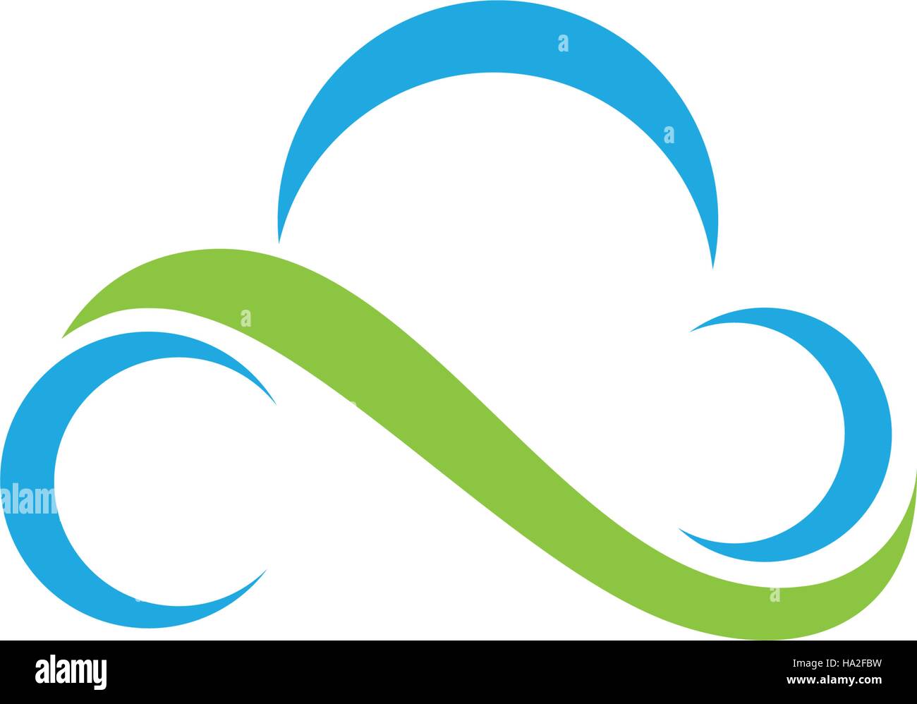 cloud technology vector logo template design vector Stock Vector Image ...