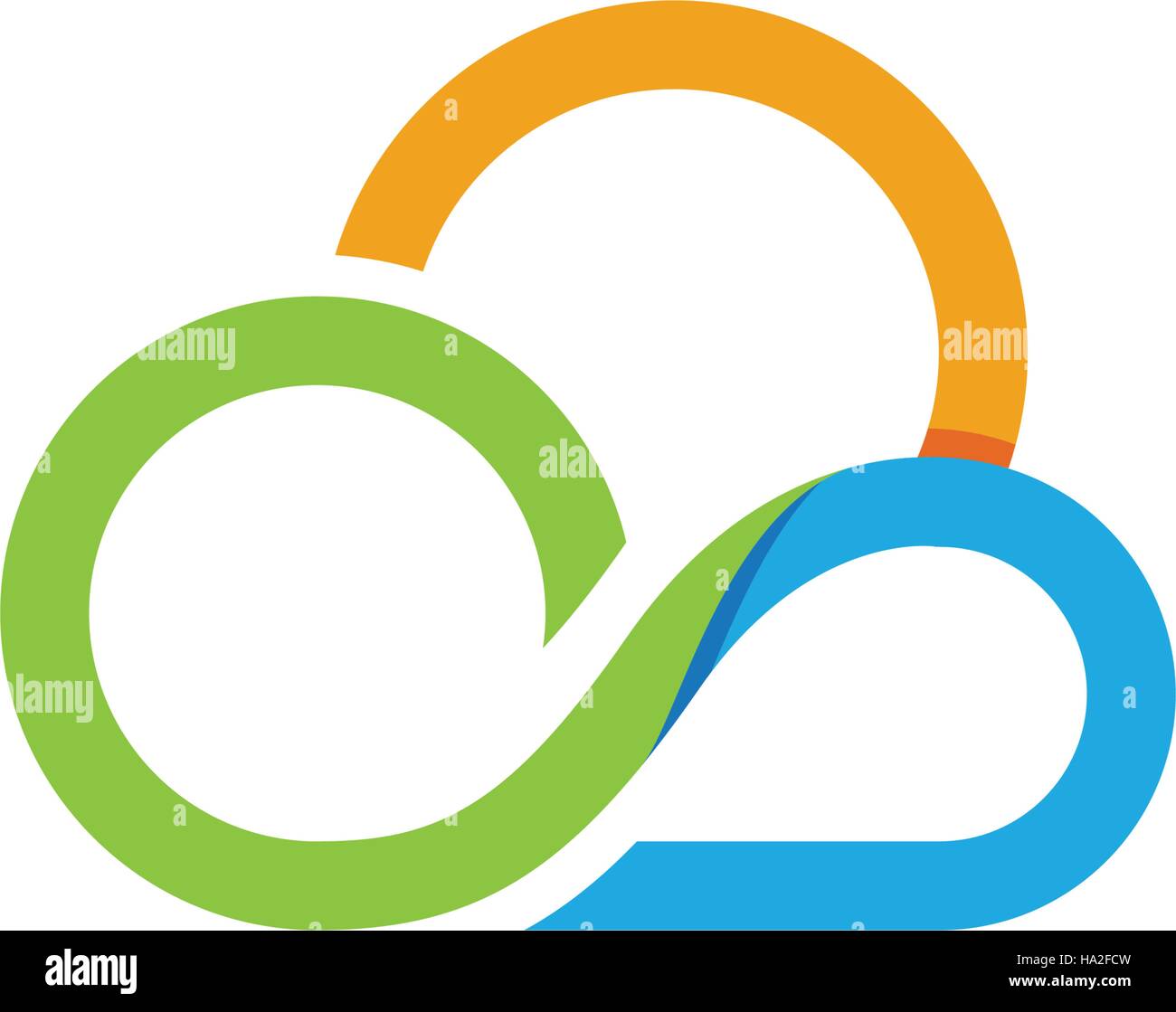 cloud technology vector logo template design vector Stock Vector Image ...