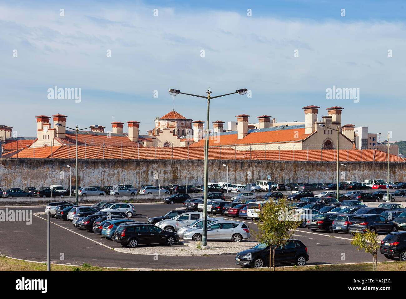 Lisbon, Portugal - October 19, 2016: Estabelecimento Prisional de Lisboa - The Lisbon Prison built close to the city center. Stock Photo