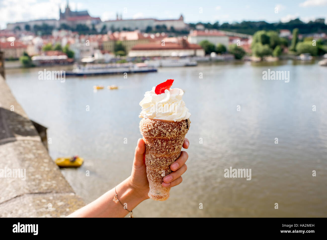 Street food in Prague Stock Photo Alamy