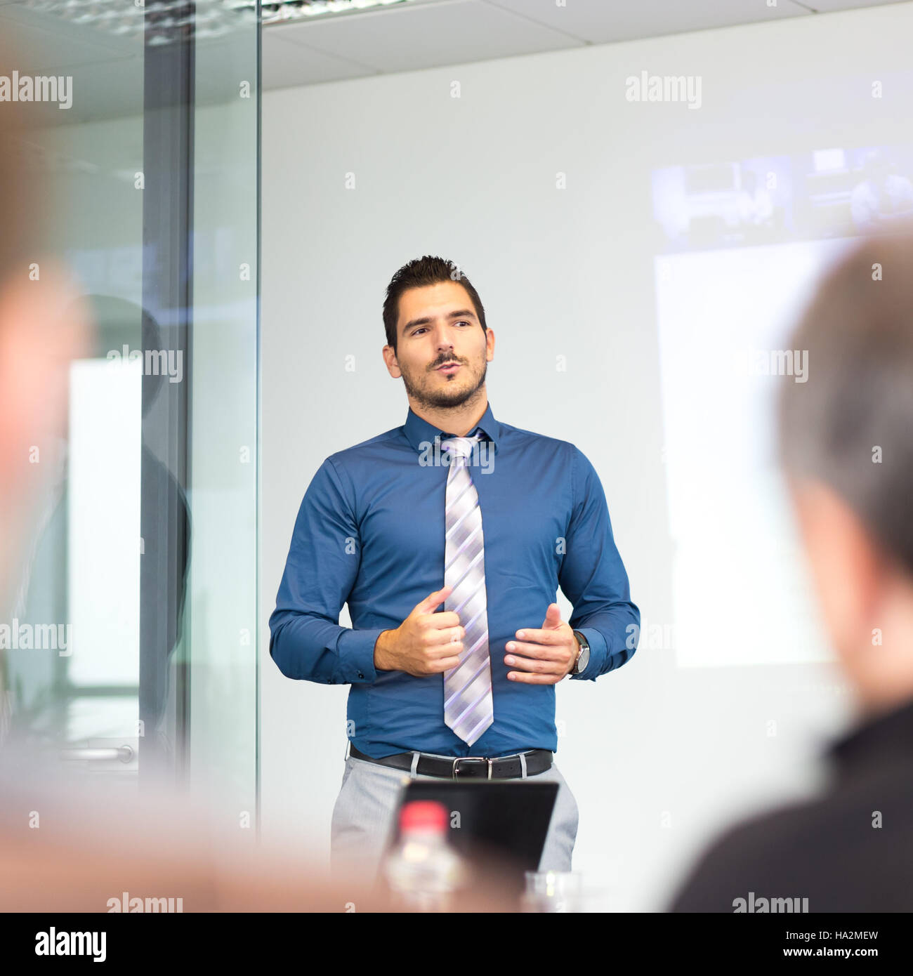 Business concept and strategy presentation on corporate meeting Stock ...