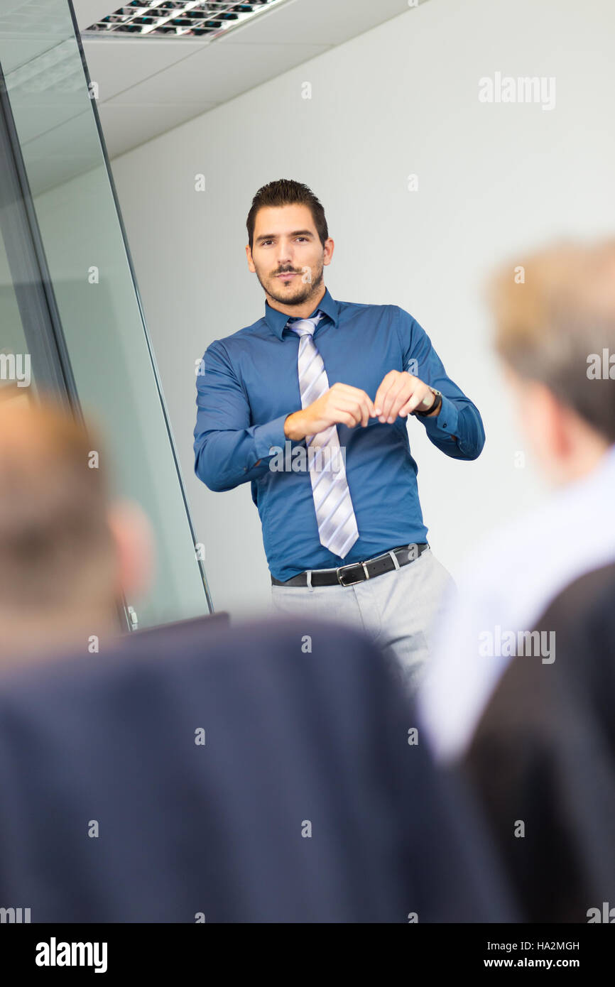 Business concept and strategy presentation on corporate meeting Stock ...