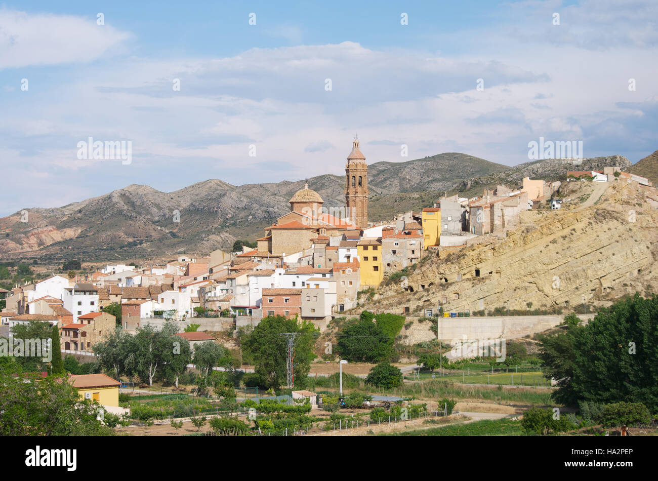 Oliete Village, province of Teruel, Spain Stock Photo