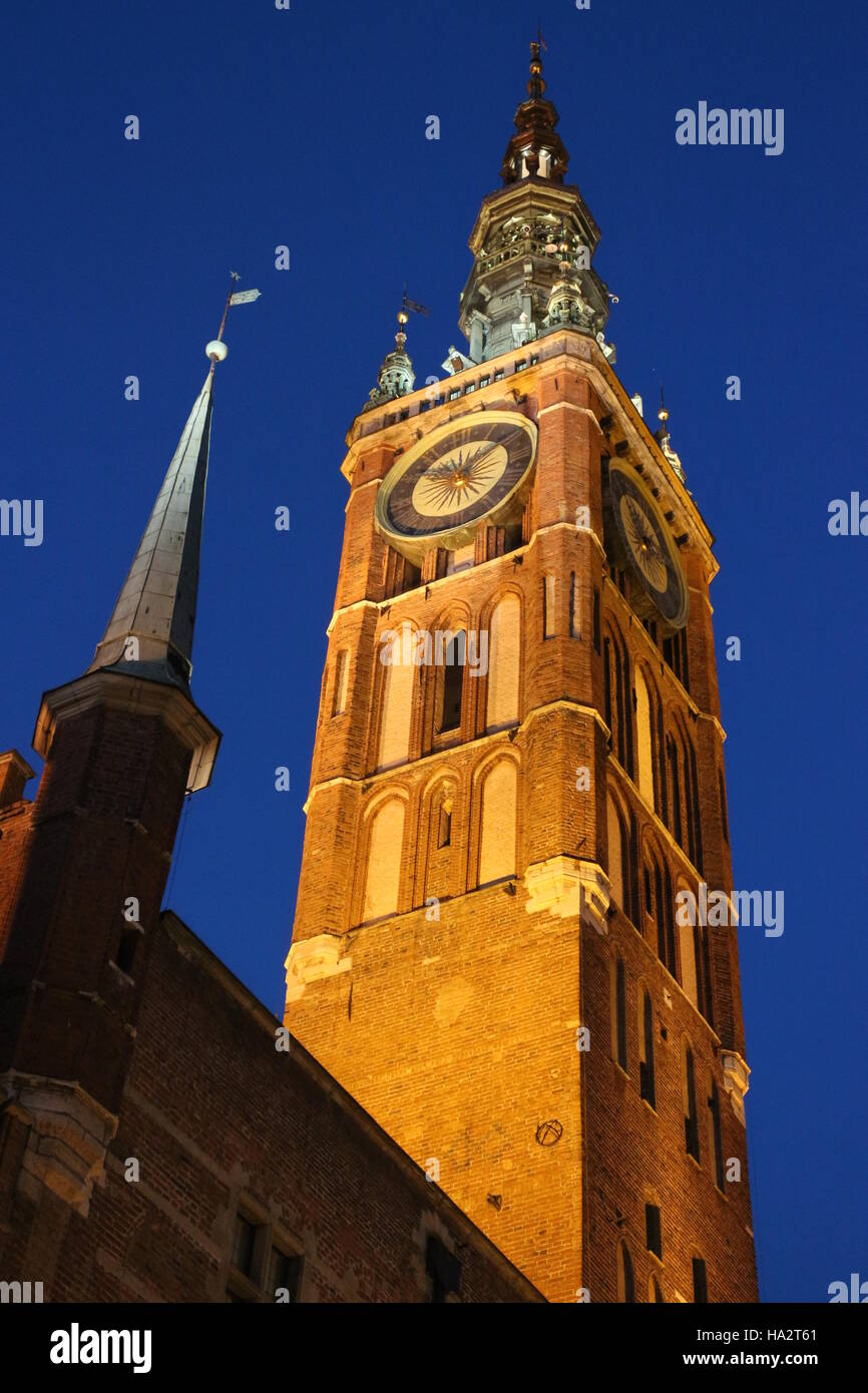 Town Hall, Gdansk, Poland, now the Gdansk History Museum. Stock Photo