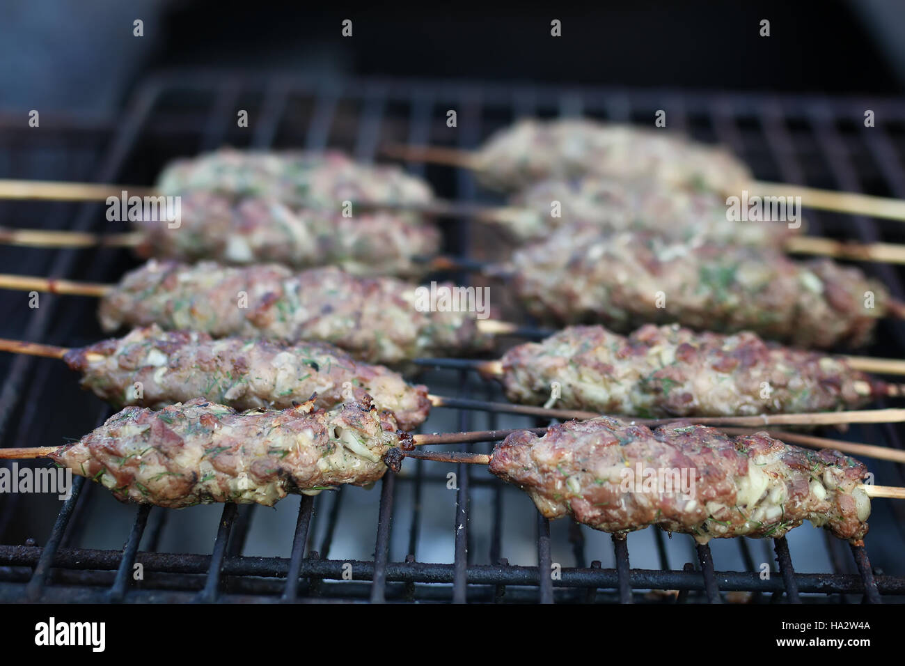 kebab on a skewer Stock Photo Alamy