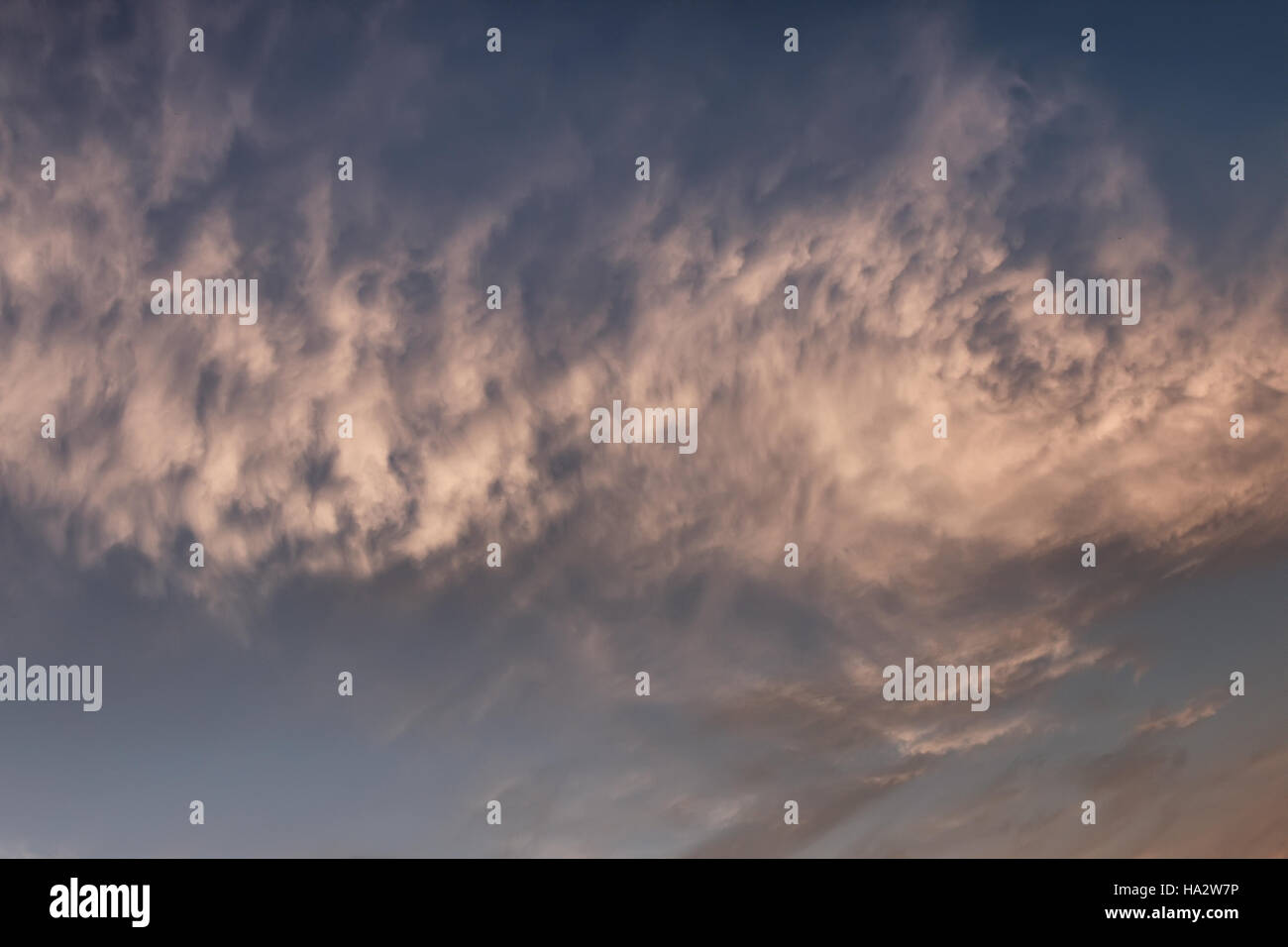 blue sky and sunset clouds Stock Photo - Alamy