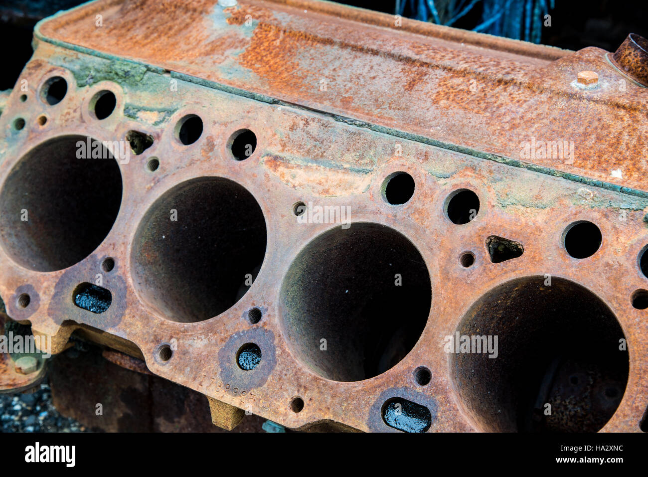 Rusted Vintage Car Parts Stock Photo