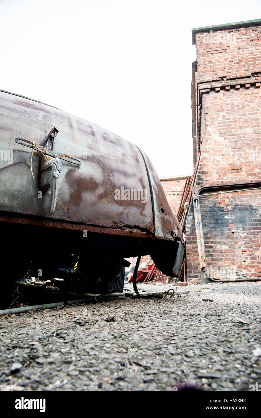 Rusted Vintage Car Parts Stock Photo