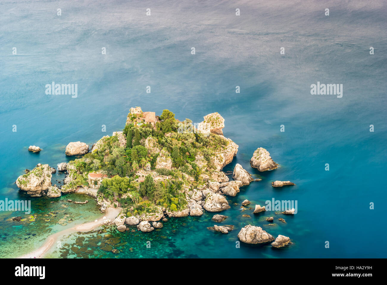 Beautiful landscape of Taormina, Italy. Stock Photo