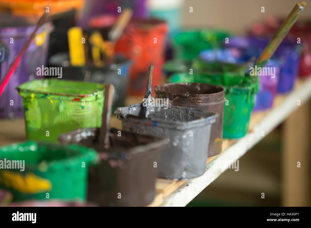 Closeup of silk screen printing ink Stock Photo Alamy
