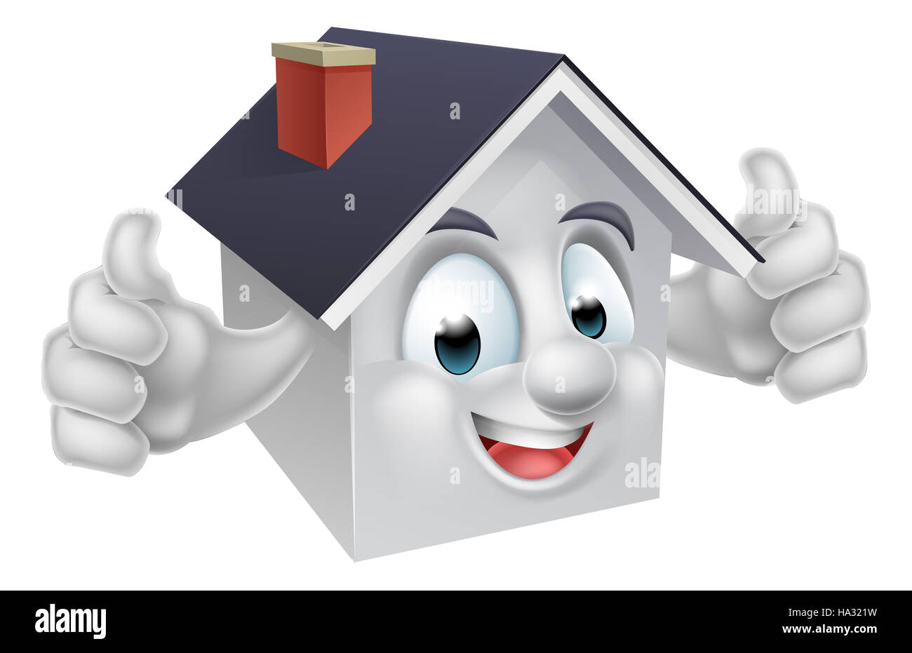 House cartoon man hi-res stock photography and images - Alamy