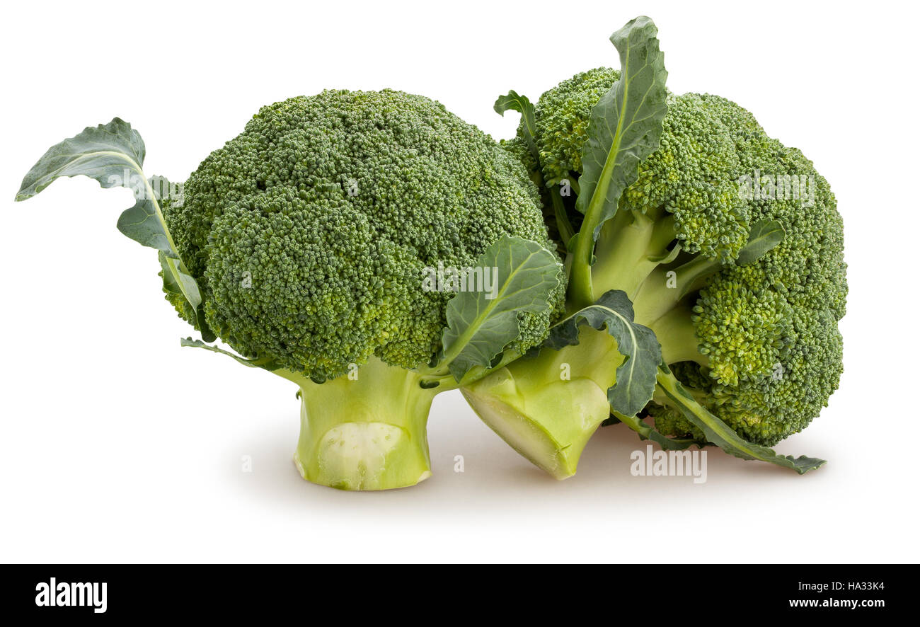 broccoli isolated Stock Photo