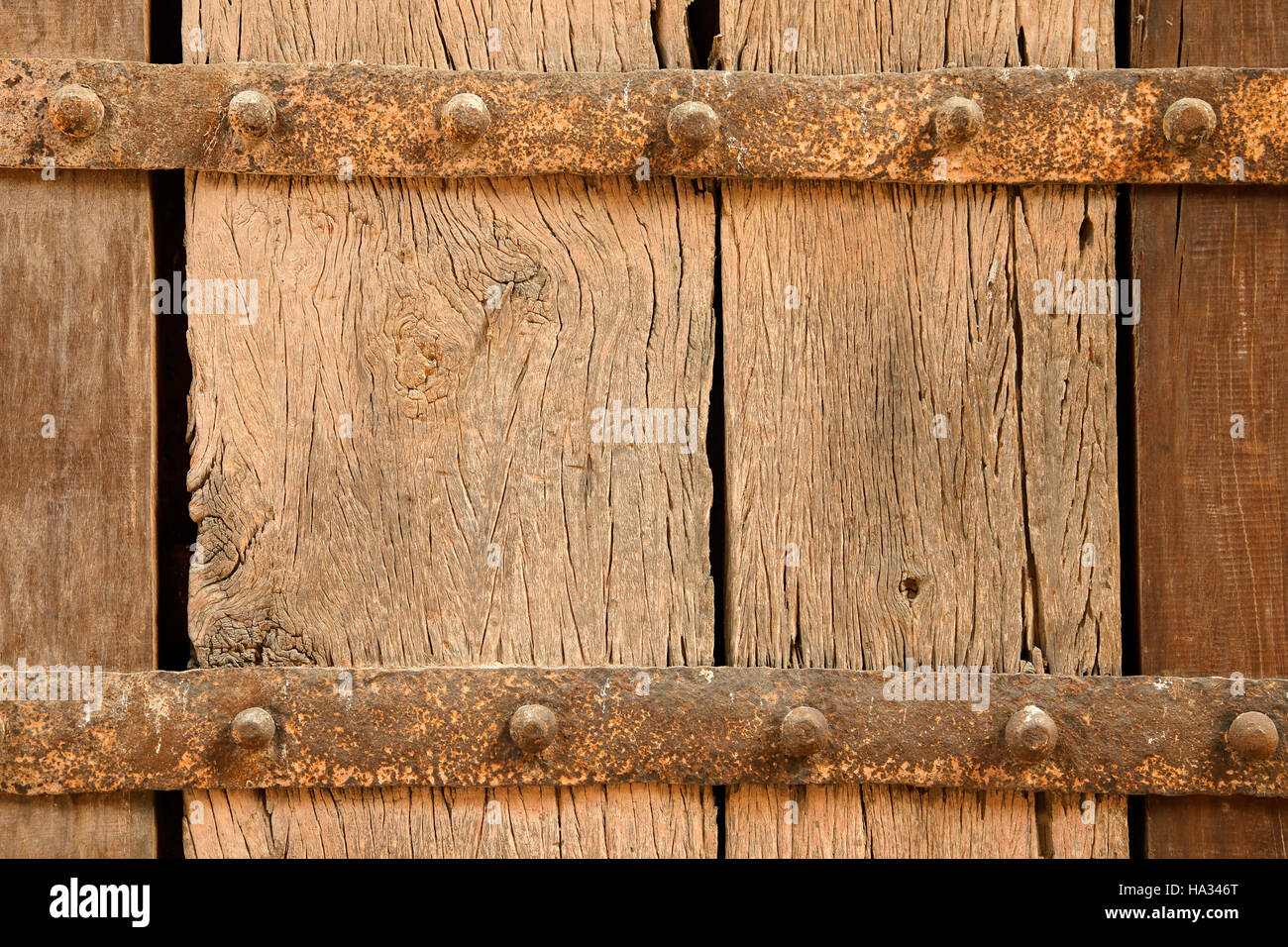 Textured background of rough, weathered wood Stock Photo