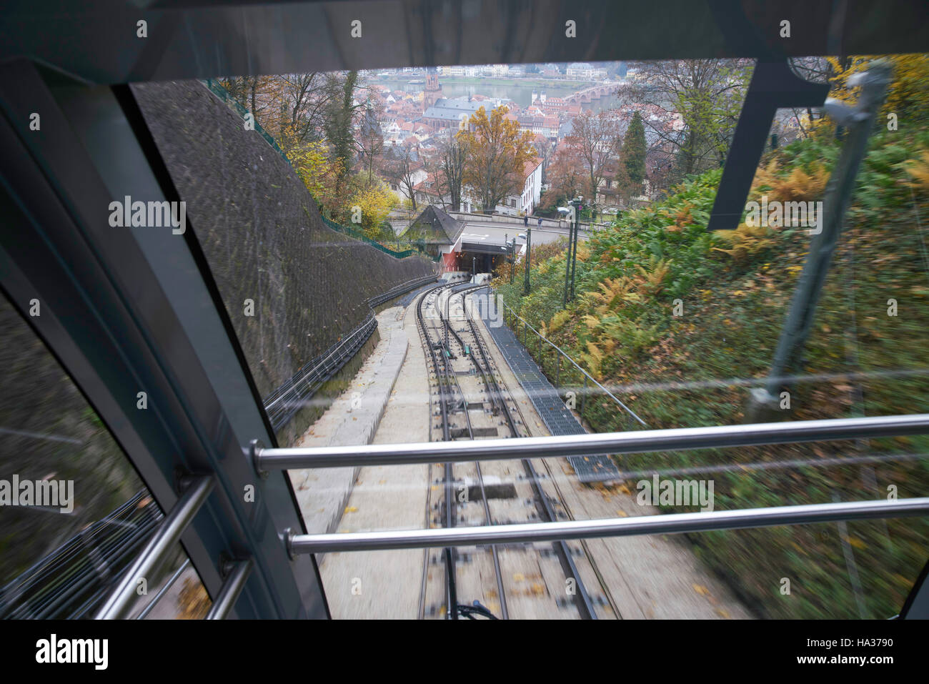 Heidelberg Funicular (Heidelberger Bergbahn), Germany Stock Photo