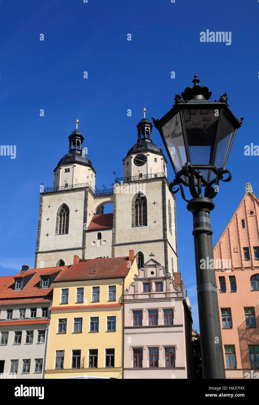 Tower of the Marienkirche (St. Marys church), Wittenberg / Elbe, Saxony