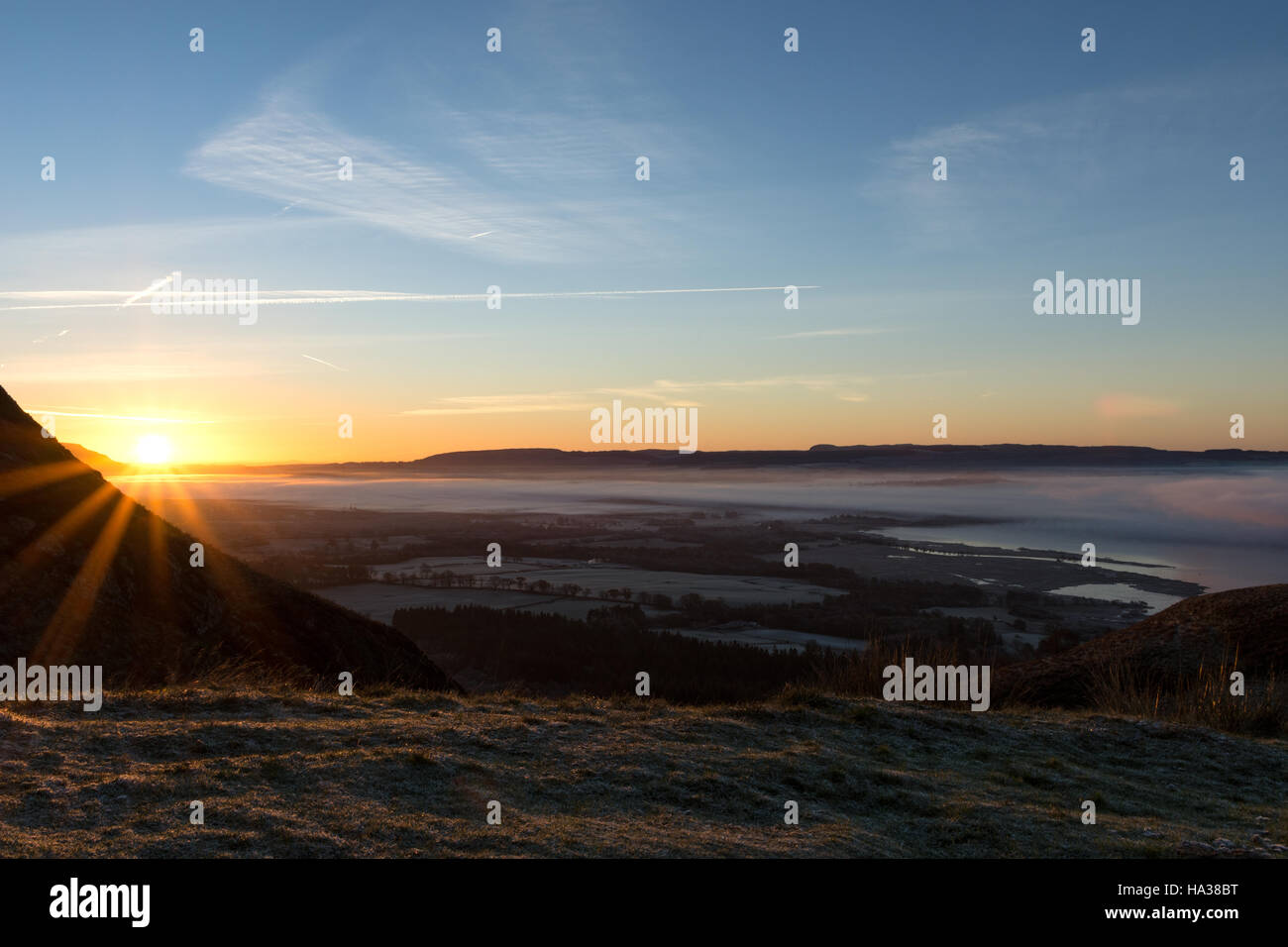 Sunrise over Balmaha Scotland UK Stock Photo