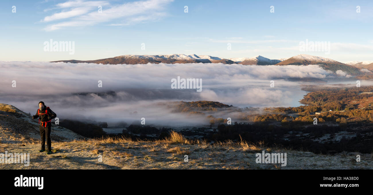 The stunning view from Conic Hill Balmaha Scotland UK Stock Photo