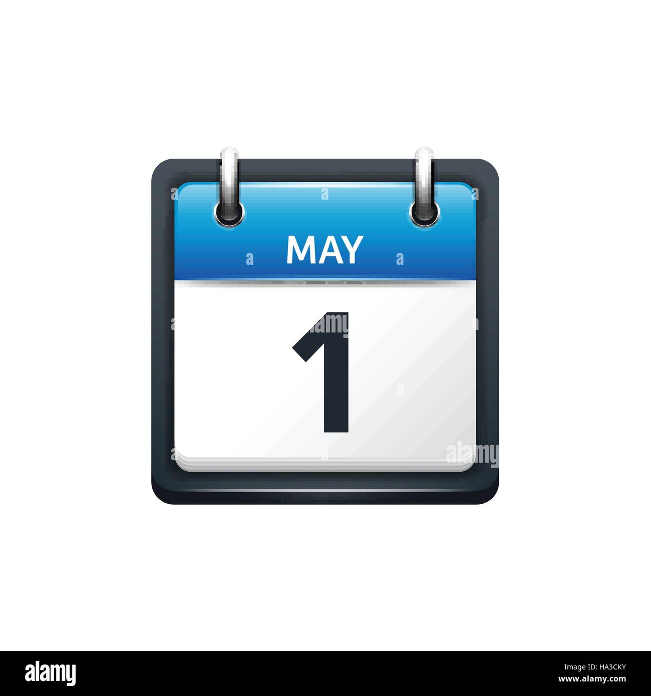 May isometric calendar icon shadow vector Stock Vector Images - Alamy