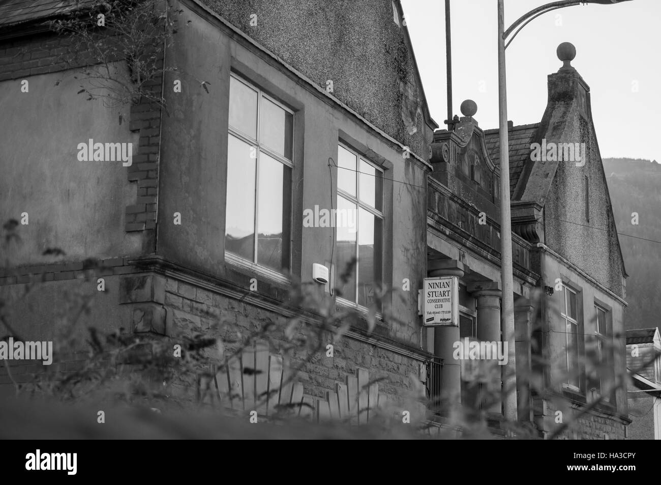 Treherbert Conservative Club also know as Ninian Stuart Stock Photo Alamy