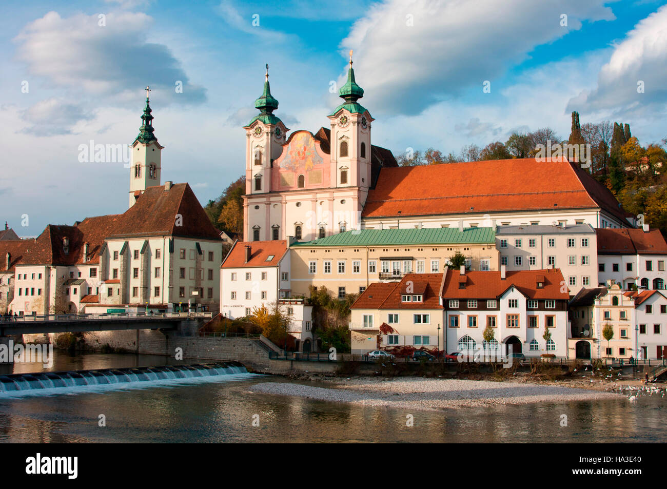 Michaelerkirche Church in Steyr, Upper Austra, Europe Stock Photo