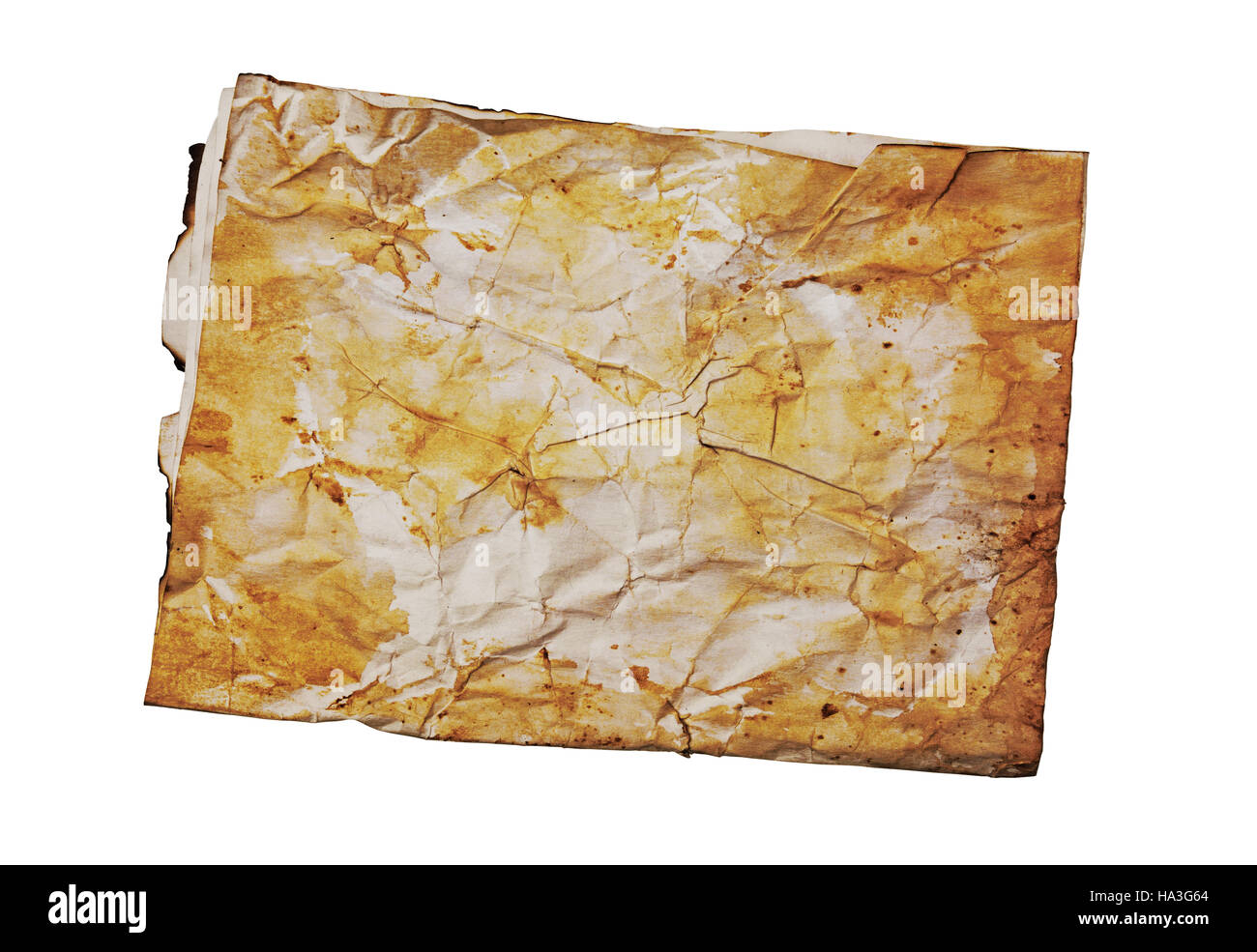 Old grunge paper isolated on white Stock Photo - Alamy