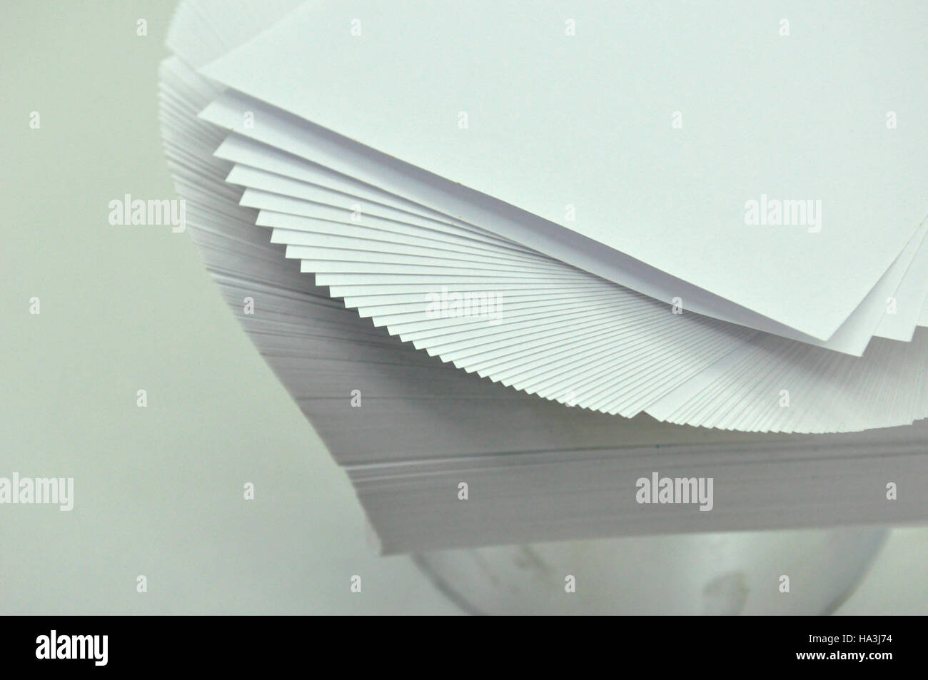 sheets of paper unfolded as deck of cards Stock Photo Alamy