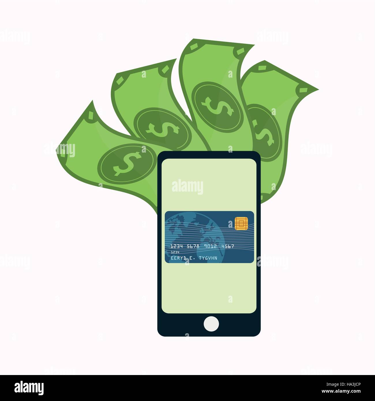 smartphone device payment application Stock Vector Image & Art Alamy